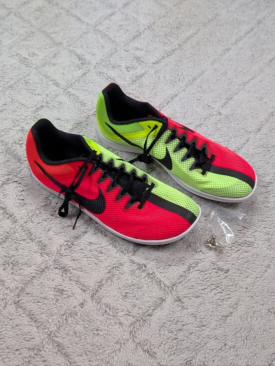 Nike Other - Nike Zoom Rival Red Volt Jasari Track Field Distance Spikes Mens 10.5 DC8725-601